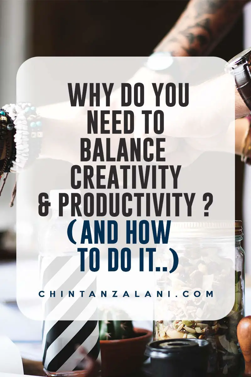 Striking a balance between creativity and productivity